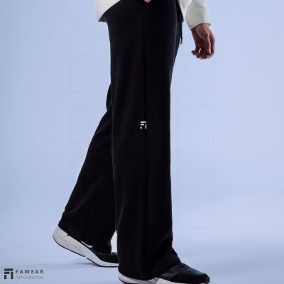 شلوار بگ مشکی سه نخ فاور